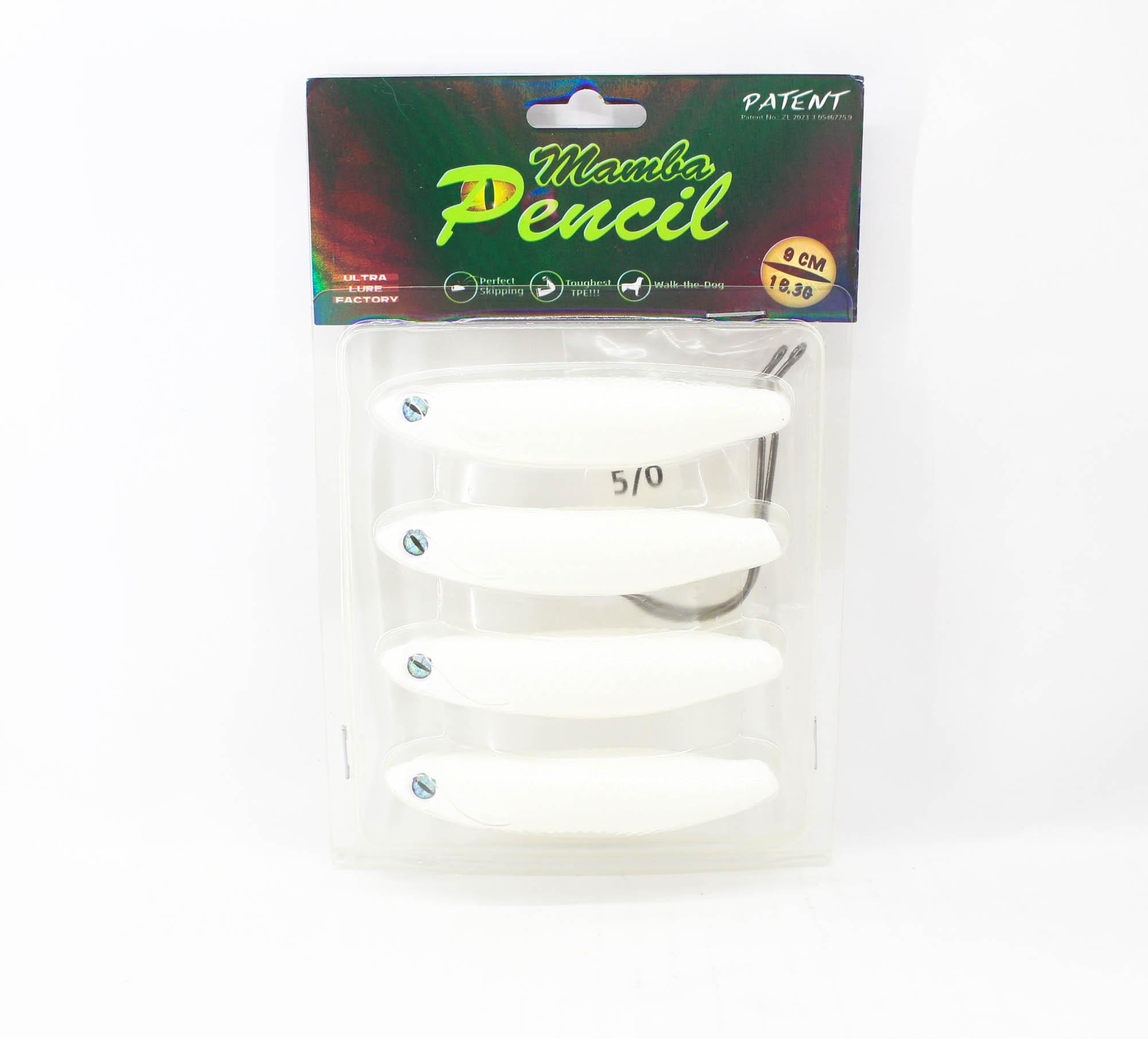 

Плавающая приманка Ultra Lure Factory Mamba Pencil, 4 / упаковка, белый (4687)