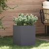 Garden Planter Anthracite 32 x 32 x 40 cm