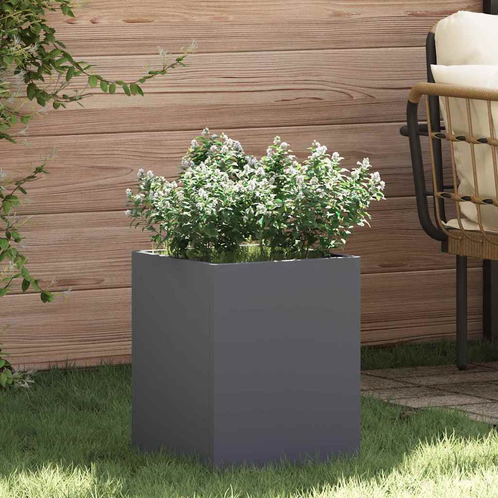 Garden Planter Anthracite 32 x 32 x 40 cm