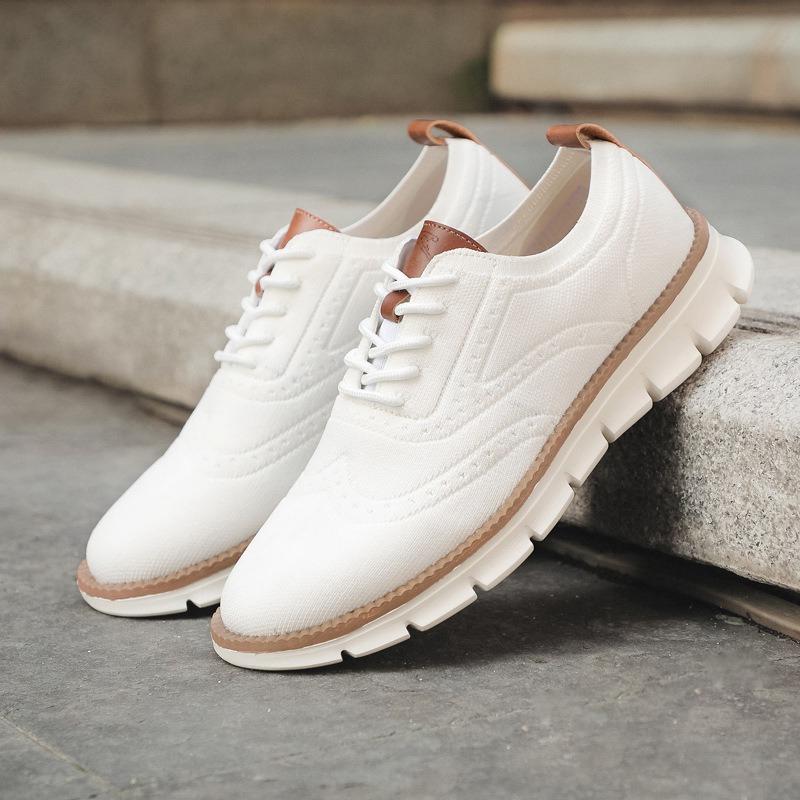 Spring Summer New Shoes for Men Casual Sport Shoes Breathable Knit Mesh Sneaker Street Fashion Slip-on Loafers