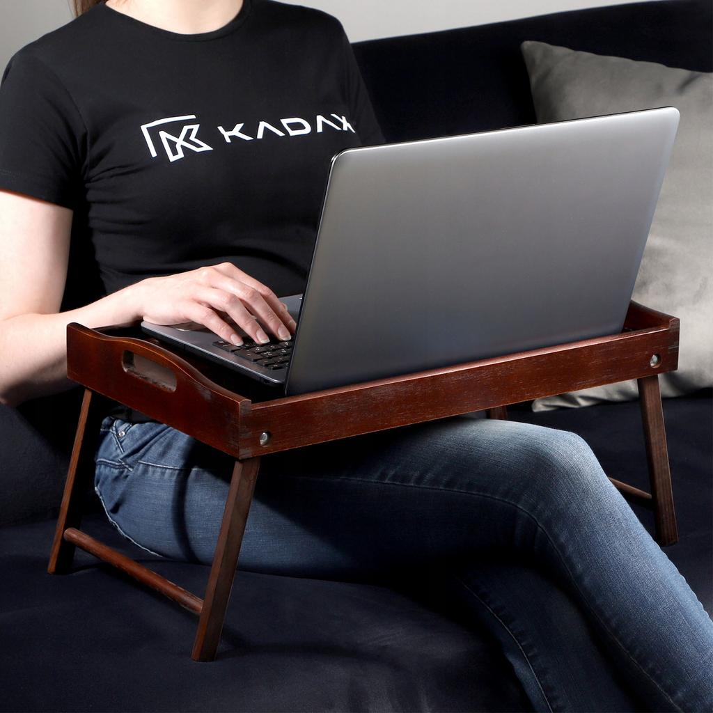 KADAX Stolik Śniadaniowy Pod Laptop Do Łóżka Tacka Taca Śniadaniowa