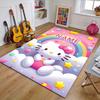 Custom HelloKitty Mat Personalized Name, Polyester Washable Indoor Entryway Rug, Gift for Christmas, Easter, Thanksgiving Day
