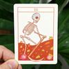 Squid Cake Tarot 9*6.5cm 78 Card Deck with Knights Riding Creatures, Quirky Faces and A Delicious Colour Palette