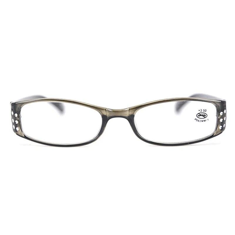 Fashion Reading Glasses Women Diamond Resin Reading Eyeglasses Ladies High-end Rhinestone Glasses Eyewear