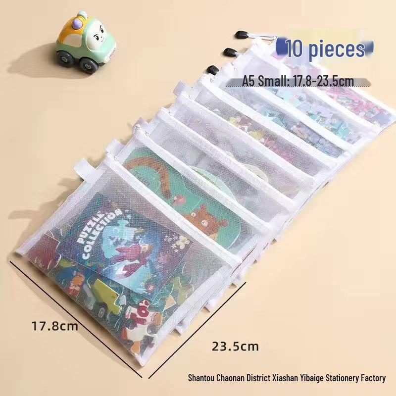 Lego Storage Bag for Children's Building Blocks, Transparent with Zipper
