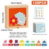 Creative Wooden Magnetic Tangram Puzzle Toys, Geometric DIY Block Puzzles With Smooth Durable Edges