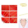 Gold Plated Water Wave Necklace Stylish Thin Chain For Any Occasion**