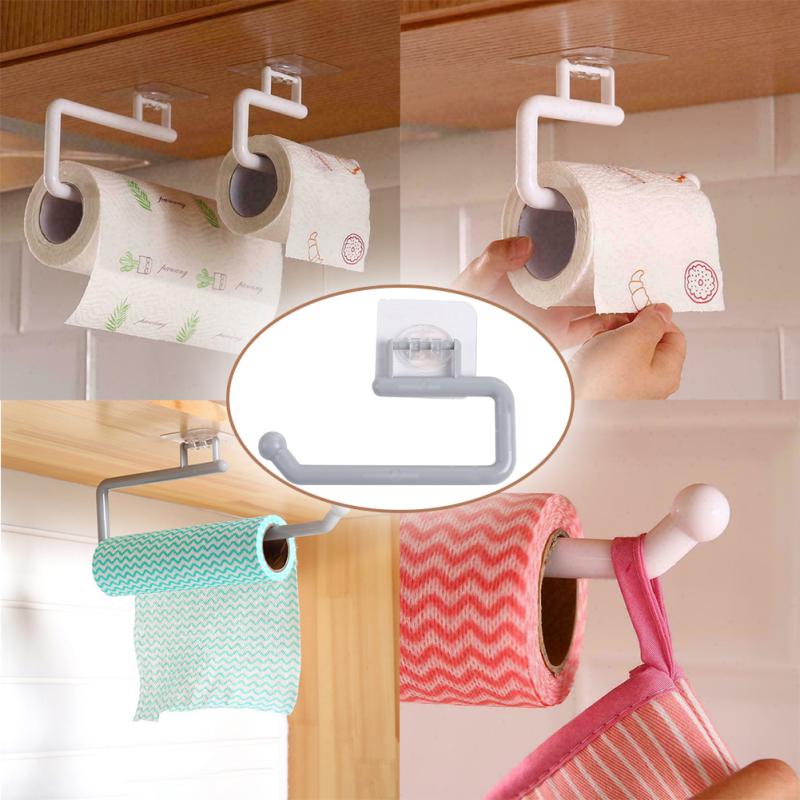 Punch-free Storage Rack Strong Sticky Hook Practical Wall-mounted Towel Rack Multi-functional Storage Rack Creative Shelf
