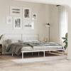 VidaXL Metal Bed Frames Without Mattress and Headboard White 200x200 Cm 377173