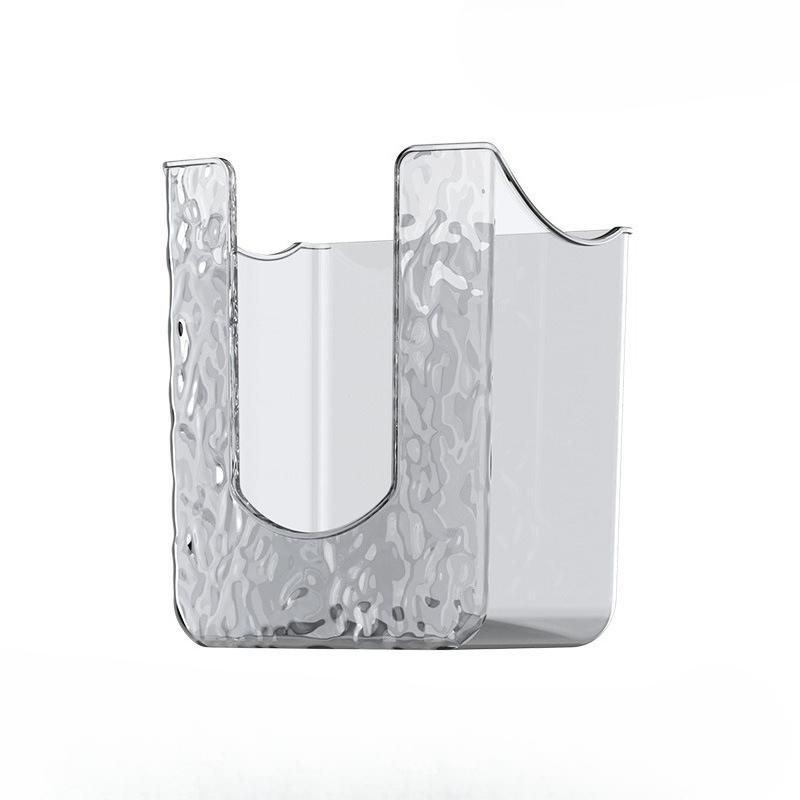 

Wall-mounted Face Towel Storage Box, Perforation-free Tissue Box, Bathroom Tissue Box, Disposable Face Towel Rack серый