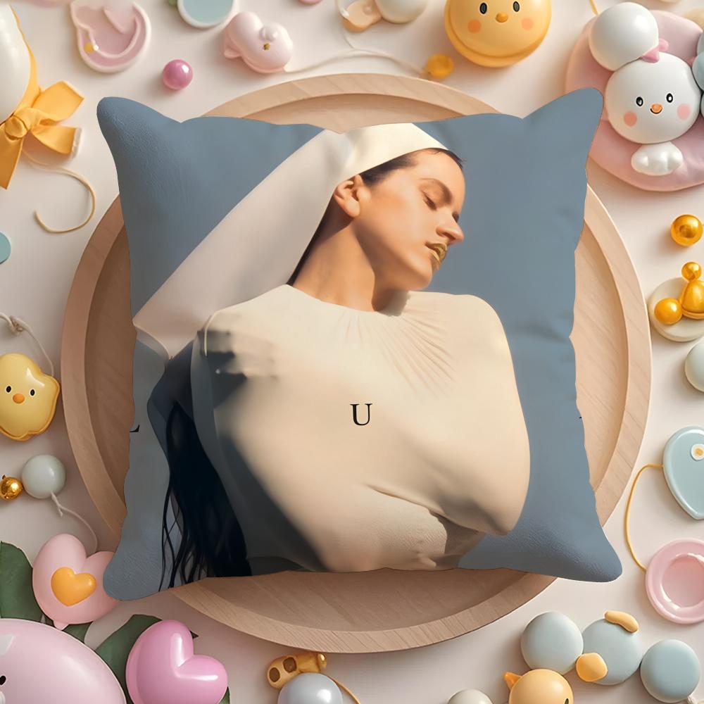 R-ROSALIA Spanish Singer Cushion Cover Home & Car Multi-Scene Pillow Cover - Reversible, Soft & Durable for Daily Use