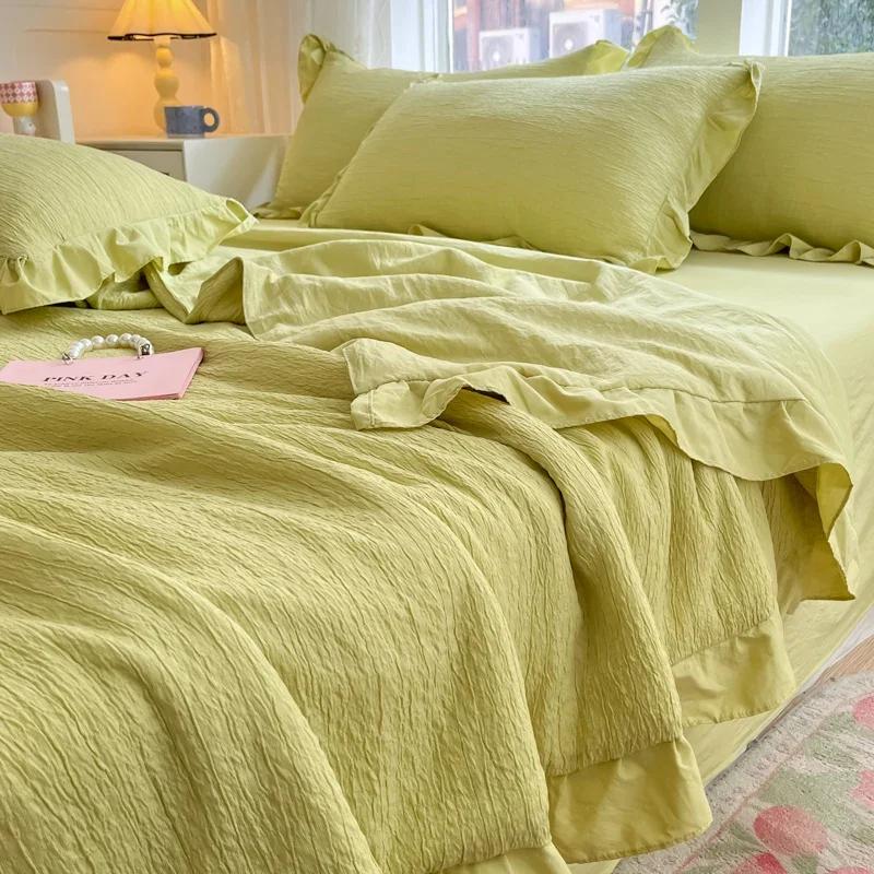 Cool Blanket Quilt For Summer  New Wave Bubble Summer Cool Quilt For Single Soybean Fiber Thin Quilt Air Conditioning