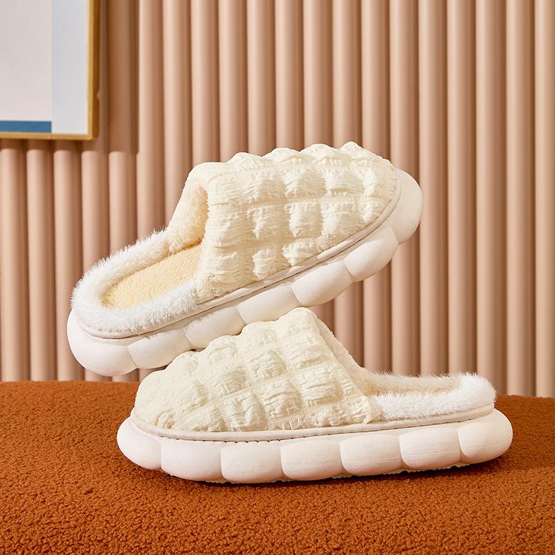 Pantofole Invernali Memory Foam Donna E Uomo - Morbide Ciabatte In Peluche Antiscivolo Con Suola In Gomma, Calde E Traspiranti Per La Casa (Grigio/Rosa, Blu)