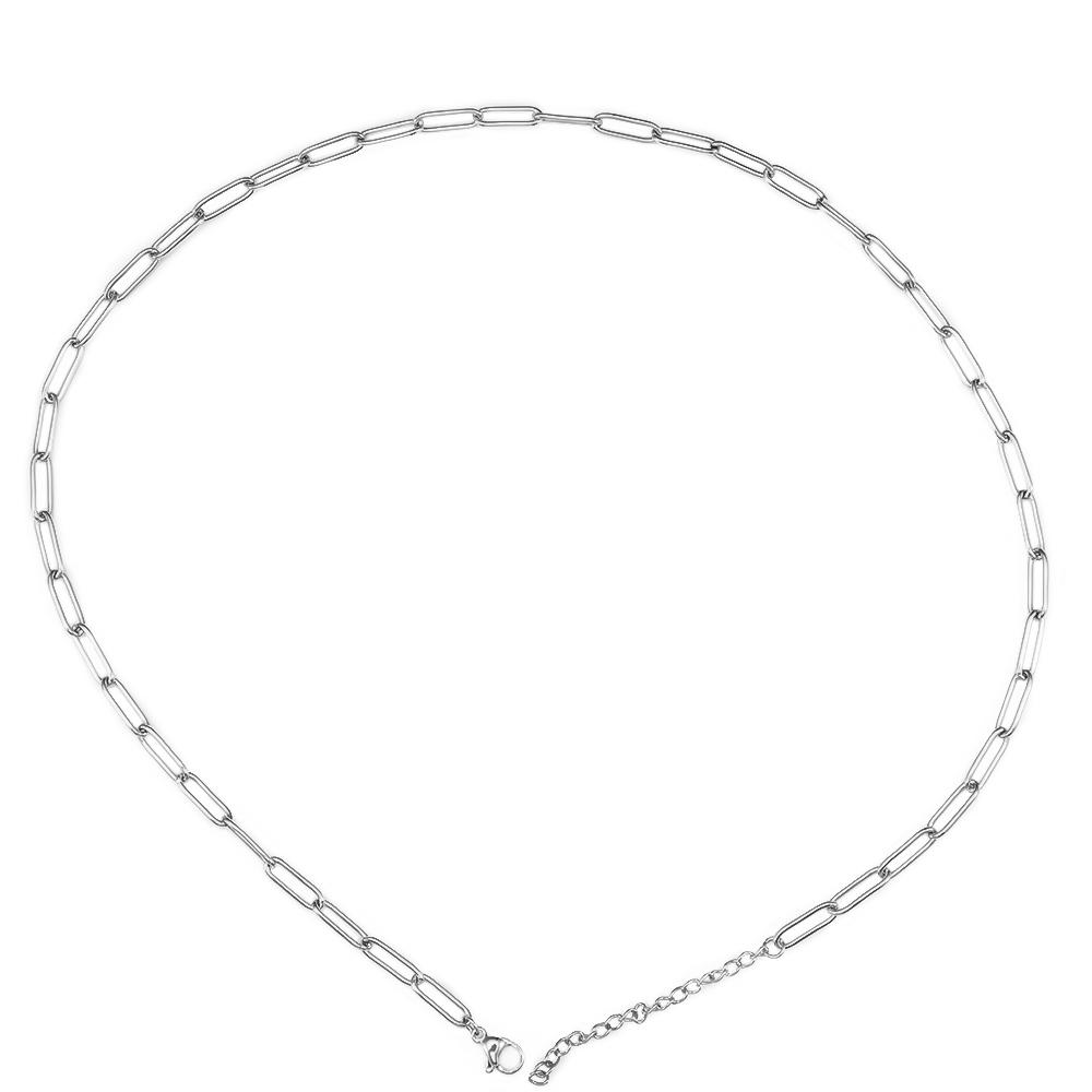 

10pcs 5pcs 1pcs Stainless Steel Chain Hollow Frame Link Necklace Chains 5cm Extension Chain Lobster Clasp for DIY Jewelry Making 1pc