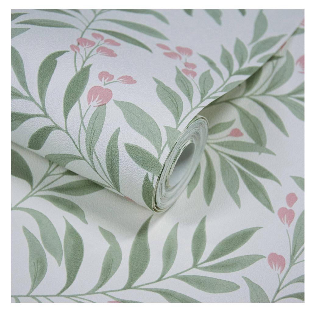 Grandeco Maison Floral Trail Vinyl Textured Tapeta