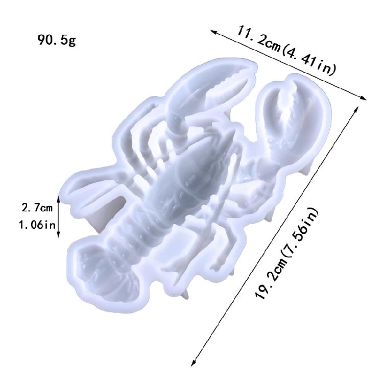 Lobster Wall Hangings Silicone Mold,Animals Epoxy Casting Mold for Wall Decor