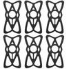 Motorcycle Phone Mount Tether 6 Pack,Replacement Silicone Bands For Bike Phone Holder, Phone Holder Grip Rubber Strap Security Bands For Bike,