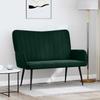 2 Seater Sofa Dark Green 115 x 61 x 87 cm Velvet (V)