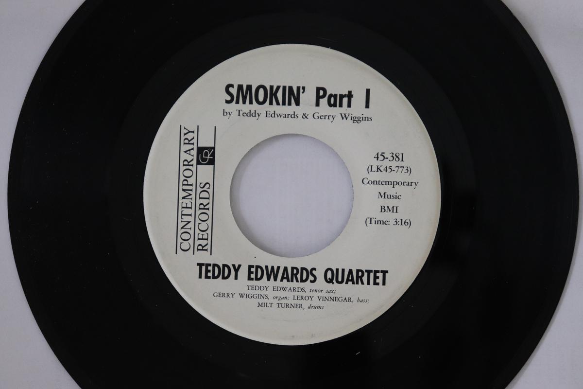 

7inch Record TEDDY EDWARDS Smokin 45381PROMO CONTEMPORARY US Jazz Used