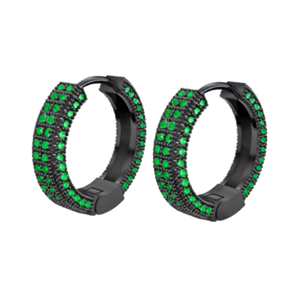 Earrings With Statement Microinlaid Zircon Stones For Both Men Women And