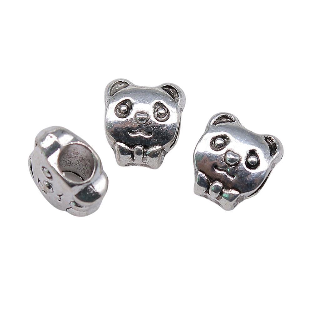 Animal Spacer Beads Large Hole Charms For Necklace Jewelry Making Starter Kit