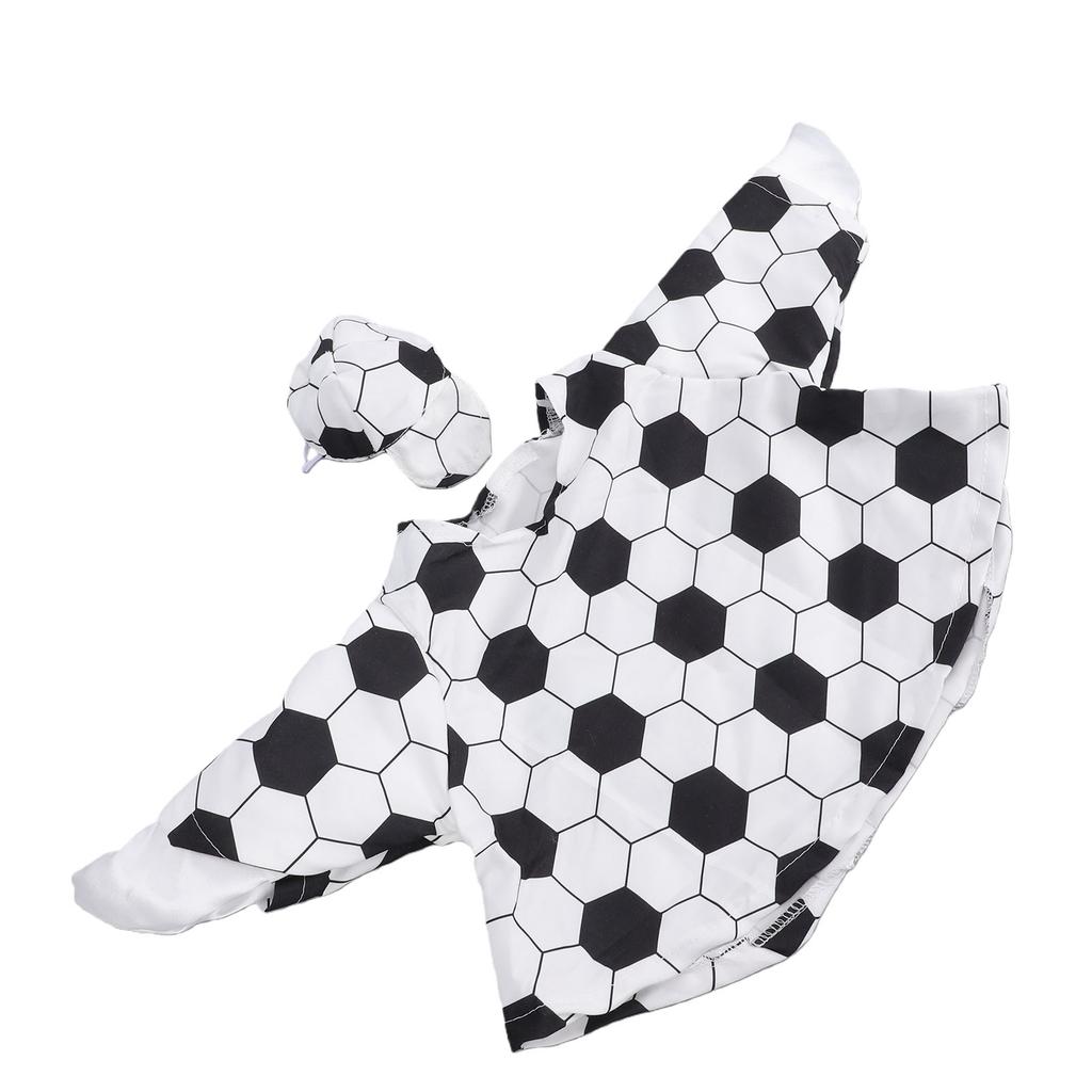 Fußball-Themen-Gans-Outfit 23 Zoll Niedliche Rasen-Garten-Gans-Kleidung Outdoor-Sport-Dekoration mit Kopftuch
