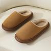 2025 Cotton Slippers: Cozy, Non-Slip Closed-Back Shoes for Couples - Women's & Men's Thick Sole for Autumn/Winter