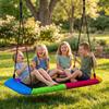 Nest Swing Height-Adjustable Hanging Swing Up To 300kg with Adjustable Ropes for 3-8 Years 148x77x180 Cm Multicolor