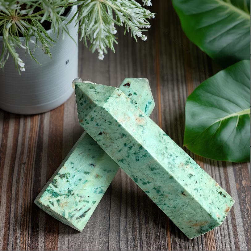 Popular Natural Crystal Hexagonal Pillar - American Pine Polished Stone for Home Decor & Energy Balancing