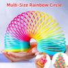 Rainbow Bounce Loop Folding Toy Material Spring Loop Children's Creative Magic Party Children's Hand Eye Coordination