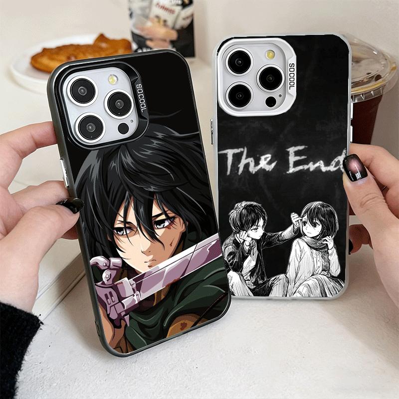 A-Attack On T-Titan Mikasa Soft Phone Case for iPhone 15 16 17 Pro Max 17Air 16E 14 Plus 13 12 Mini Shockproof Cover Back Shell