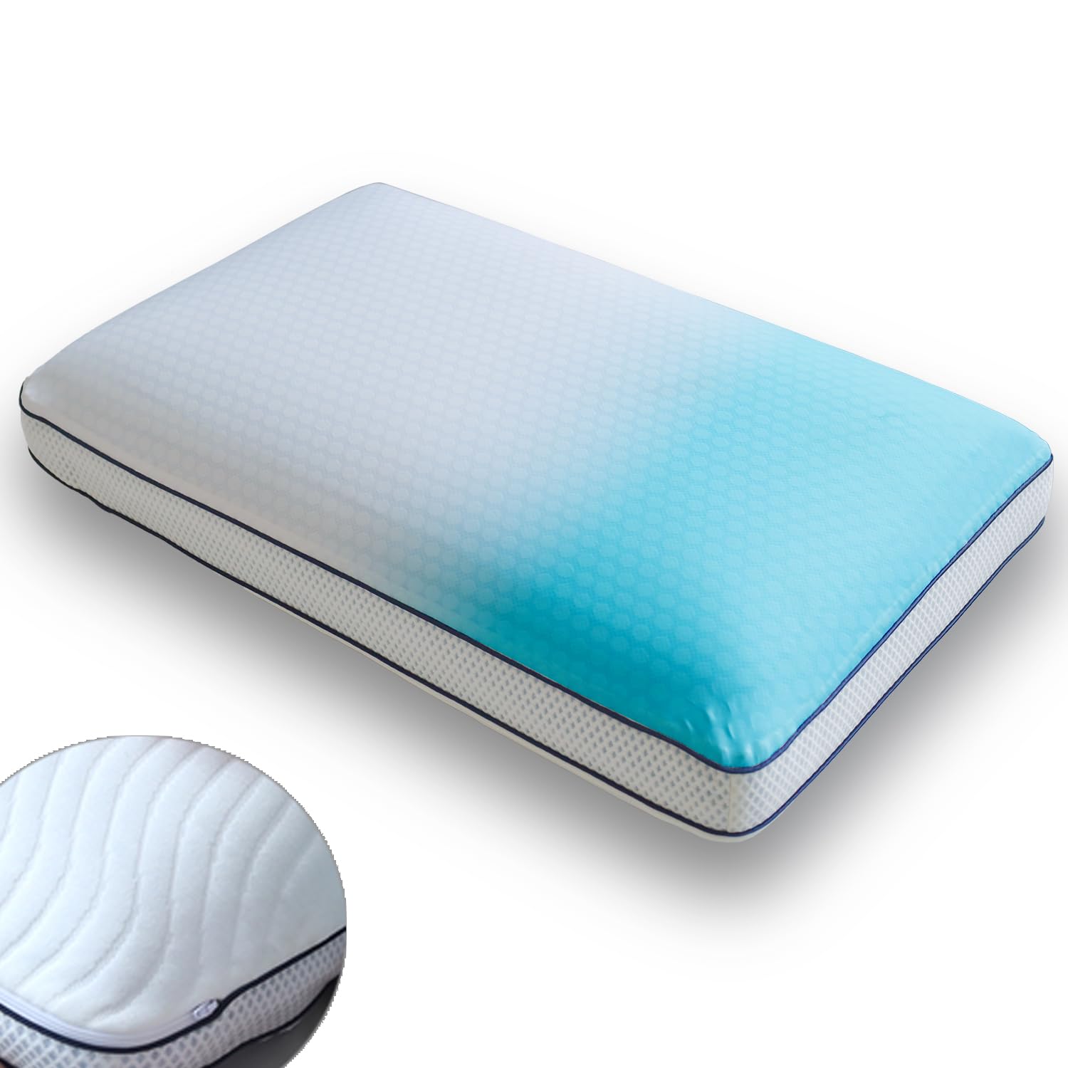 

Blue Blood Chillrhythm Cooling Pillow, Temperature Regulating Pillow, Double-Sided, Summer, Low-Rebound, Cooling