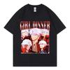 Devil May Cry 2025 Girl Dinner T-Shirt Herren Damen Kleidung Anime Spiel Grafik T-Shirts Gothic Mode Y2k Kurzarm T-Shirts