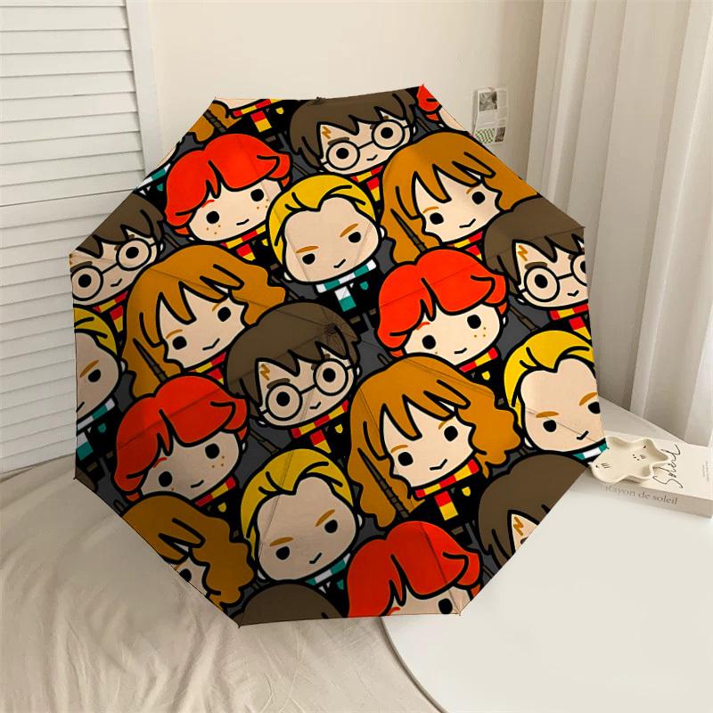 

1PC Harry Potter Characters Umbrella-8-Rib Reinforced, Automatic Open, Lightweight & Durable, Cute Fashion Accessory for Outdoor, D2622