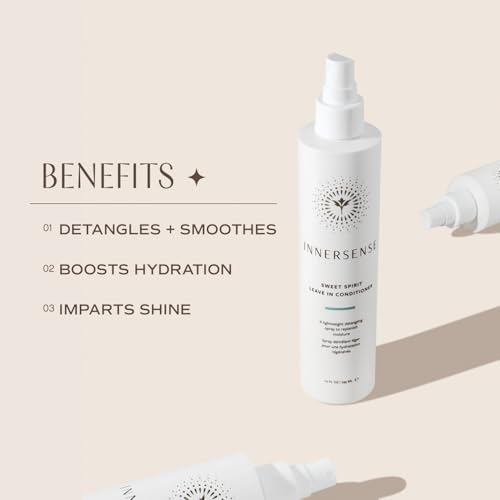 INNERSENSE Sweet Spirit Leave-In Conditioner, 295ml, Moisturizing Mist-Type Hair Serum with Lavender Scent