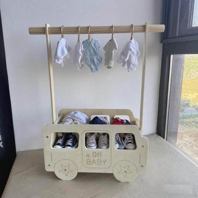 Perchero para Mascotas Soporte de Exhibición de Ropa para Perros Multifuncional de Madera para Gatos de Pie