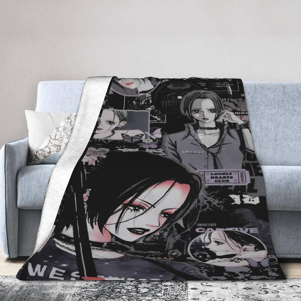 Nana Anime Blankets Flannel Funny Soft Throw Blankets for Chair Covering Sofa Autumn/Winter