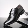Formal Shoes Men's Elastic Leather Shoes Luxury Business Leather Shoes for Men Wedding Shoe Loafers Pointed Social Male Oxford