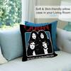 Rock Queen BandS Kissenbezug Kurzer Plüsch Sofa Dekorativ Geschenk Zuhause Doppelseitiger Druck Kissen