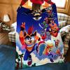 Game C-Crash B-Bandicoot Throw Flannel Cozy Print Blanket, Portable, Durable Machine Washable cute Cool