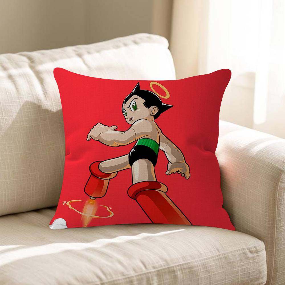 Astro Boy Running Pillow Cover Sofa Cushion Cover Home Room Decoration Children Gift