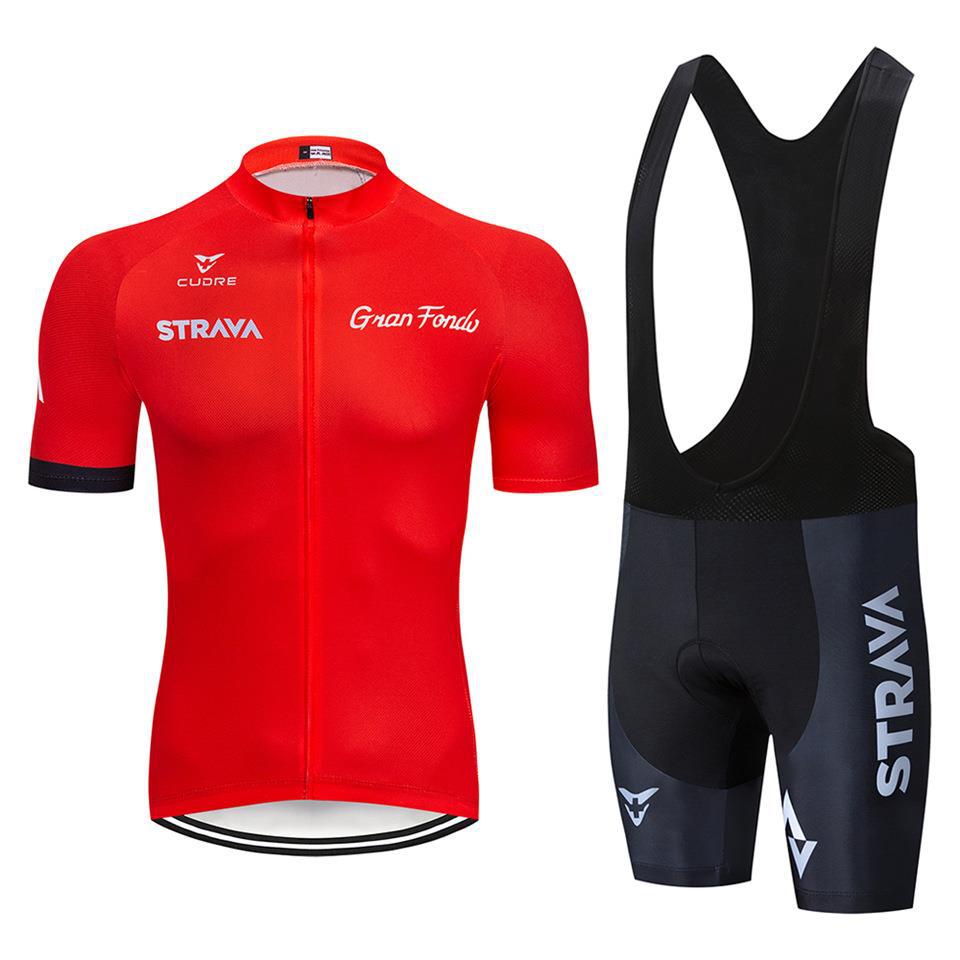 STRAVA Cycling Suit Short Strap, New Cycling Suit, Summer Short-sleeved Strap Set 2026. S