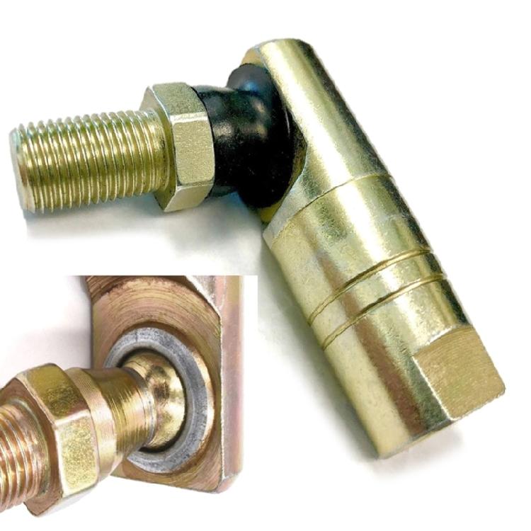 2 Stück Kugelgelenk Spurstangenkopf-Baugruppe Kompatibilität für Traktoren 0,59 Zoll/15 mm Gewindeenden Robuste Zinklegierung Konstruktion