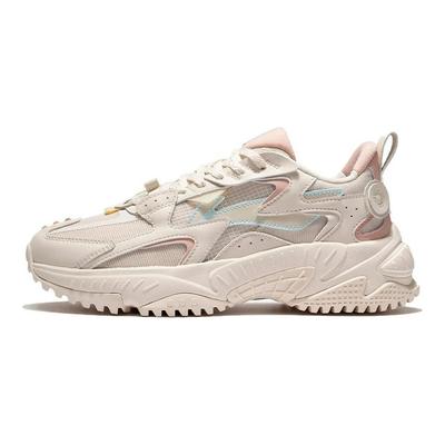 Li Ning Yue Chuan Classic Stoßdämpfung Rebound Low-Top Sport Freizeitschuhe Damen Sneaker Grau AGCS090-4