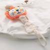 Cute Cartoon Animals Pacifier Chain Clip Cotton Cloth Dolls Animal Wood Rodent Nipples Holder Newborn Toys Teether Accessories