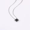 Non-fading High-quality Jewelry Double-sided Four-leaf Clover Necklace Women's Live Broadcast Hot-selling Titanium Steel Collarbone Chain