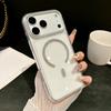 Glitter Diamante di Lusso Per Custodia Magsafe Per iPhone 17 Pro Max Plus Air Trasparente TPU Morbido Ricarica Wireless Antiurto Per iphone 15 16 Plus Cover