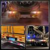 Ygmylandbb Truck Tail Lamp 24V LED Tail Light Universal Trailer Tail Light Light for Light Trucks Back Turn White Set of 2 "Stop Lamp, Lamp, Signal"