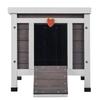 Outdoor Cat House Wooden Feral Cat Shelter with Roof & PVC Door Flaps