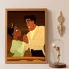 Diamond Art Painting Kit – Princess Tiana & Prince Naveen Sparkling Couple Craft, Home Wall Decor, Handmade Gift